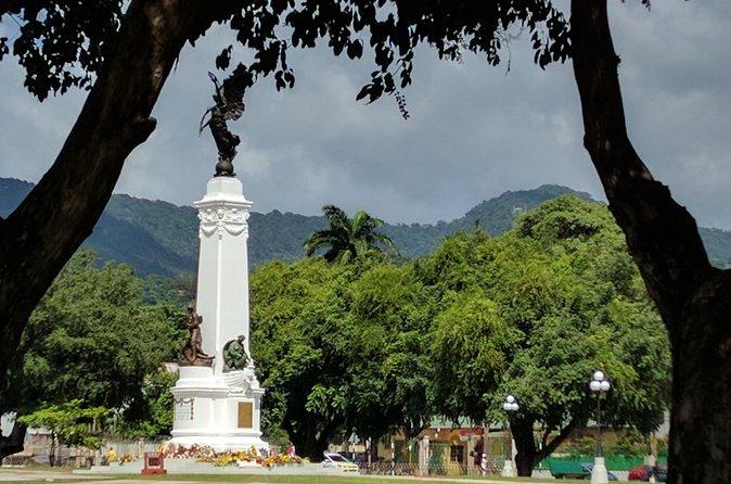 Best of Port of Spain Tour - Queen’s Park Oval area: cassava pone near the cricket grounds