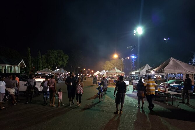 Night Street Food Tasting Tour in Trinidad - Ariapita Avenue finale: the Trini gyro plus jerk chicken and beer